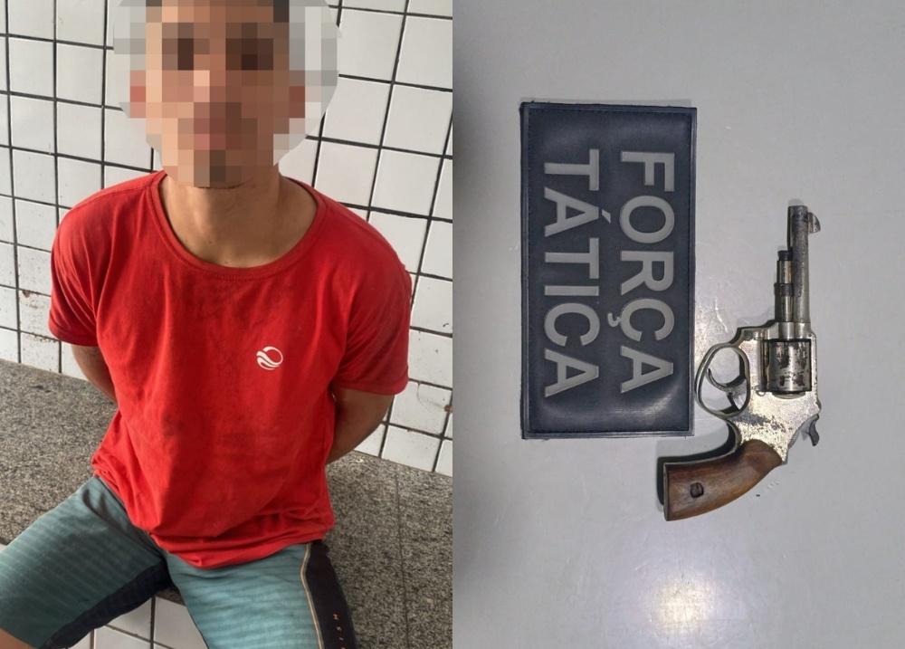 Suspeito de ameaçar motociclista por aplicativo é preso com arma em Teresina