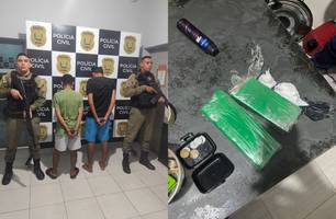 Suspeito de tráfico de drogas é preso após perseguição policial em Luzilândia (Foto: Divulgação/PMPI)