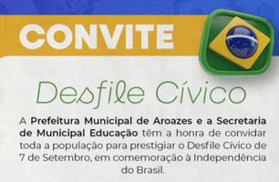 Aroazes realiza Desfile Cívico em comemoração à Independência do Brasil (Foto: Reprodução/Redes sociais) Aroazes realiza Desfile Cívico em comemoração à Independência do Brasil (Foto: Reprodução/Redes sociais)