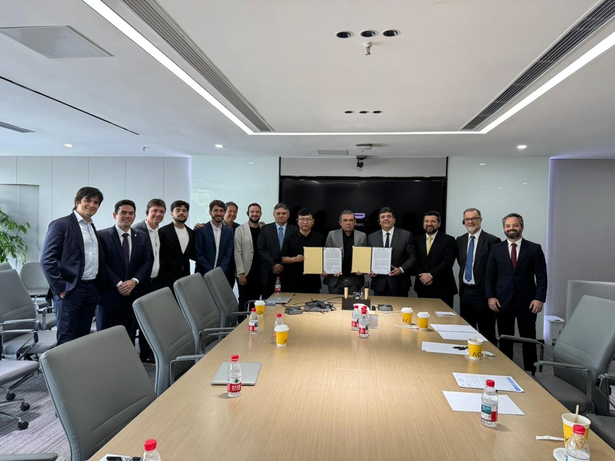 Assinatura de memorando de entendimentos entre a Investe Piauí, a C-Data e a Ora Telecom