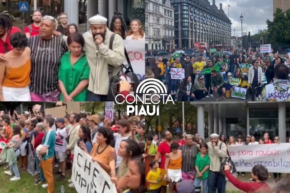 Brasileiros no exterior protestam contra a PEC da Blindagem
