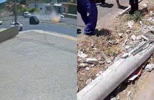 Câmera flagra acidente que deixou jovem morto após colisão na BR-316, em Teresina (Foto: Reprodução) Câmera flagra acidente que deixou jovem morto após colisão na BR-316, em Teresina (Foto: Reprodução)