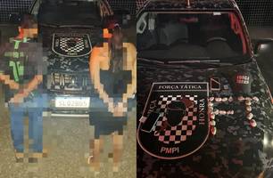 Casal é preso suspeito de tráfico de drogas durante ação da PM em Uruçuí (Foto: Divulgação/PMPI)