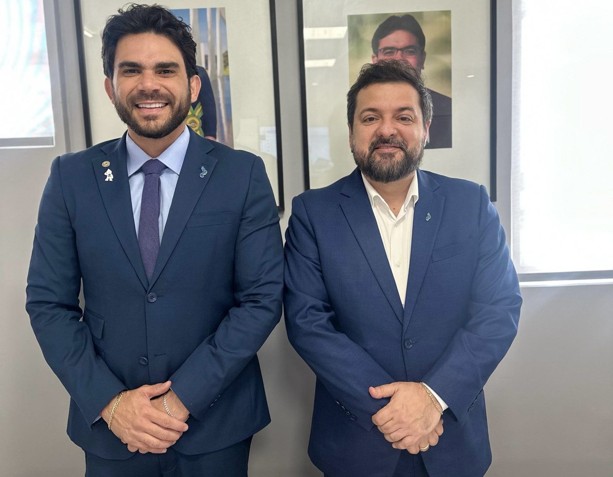 Deputado estadual Marcus Vinícius Kalume e presidente da Investe Piauí, Victor Hugo