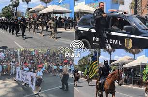 Desfile de 7 de Setembro reúne mais de 50 instituições e leva multidão a Teresina (Foto: Conecta Piauí) Desfile de 7 de Setembro reúne mais de 50 instituições e leva multidão a Teresina (Foto: Conecta Piauí)