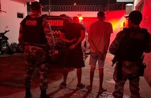 Dupla suspeita de receptação e adulteração de motos é presa em Teresina (Foto: Divulgação/PMPI) Dupla suspeita de receptação e adulteração de motos é presa em Teresina (Foto: Divulgação/PMPI)