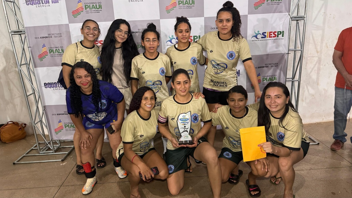 Equipe vencedora de uma das modalidades do evento