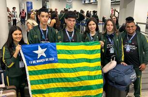 Estudantes piauienses embarcam para intercâmbio estudantil na Coreia do Sul (Foto: Conecta Piauí) Estudantes piauienses embarcam para intercâmbio estudantil na Coreia do Sul (Foto: Conecta Piauí)