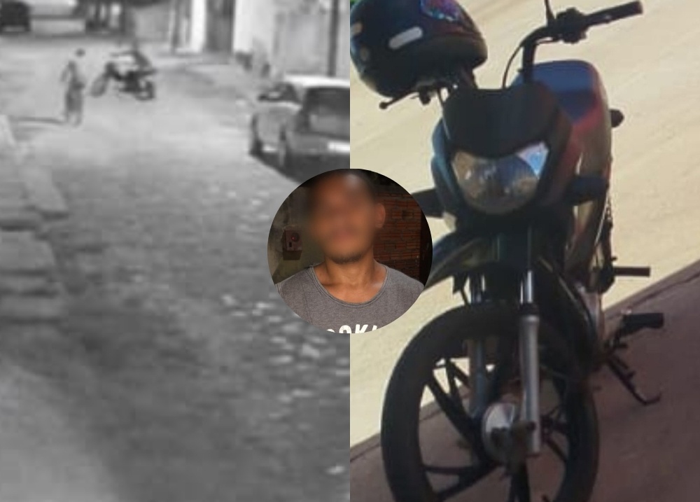 'Farinha' e comparsa são presos suspeitos de furto de moto em Campo Maior