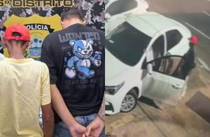 Flanelinha é preso após furtar celular de mulher dentro de carro em Teresina (Foto: Divulgação/PMPI) Flanelinha é preso após furtar celular de mulher dentro de carro em Teresina (Foto: Divulgação/PMPI)