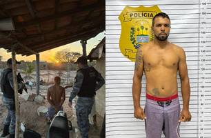 Força Tática recaptura foragido da Penitenciária do Maranhão em Parnaíba (Foto: Divulgação/PMPI) Força Tática recaptura foragido da Penitenciária do Maranhão em Parnaíba (Foto: Divulgação/PMPI)