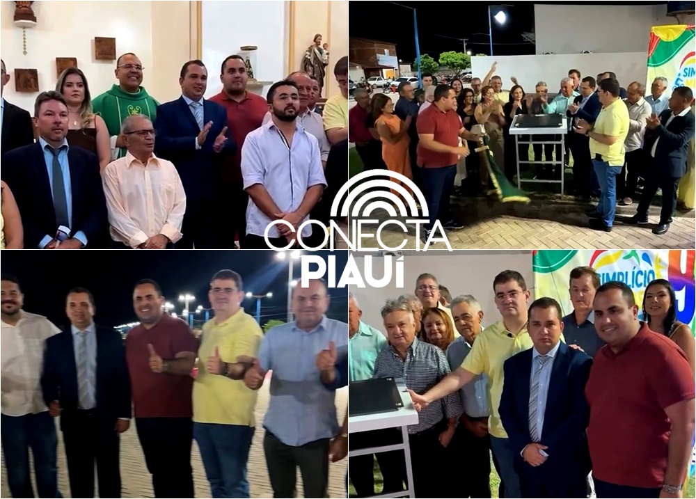 Georgiano Neto prestigia missa dos 92 anos de Simplício Mendes e inaugura obra