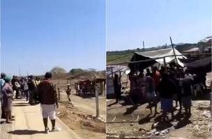Homem compra lote invadido por R$ 2 mil, mas polícia reintegra posse em Teresina (Foto: Reprodução) Homem compra lote invadido por R$ 2 mil, mas polícia reintegra posse em Teresina (Foto: Reprodução)