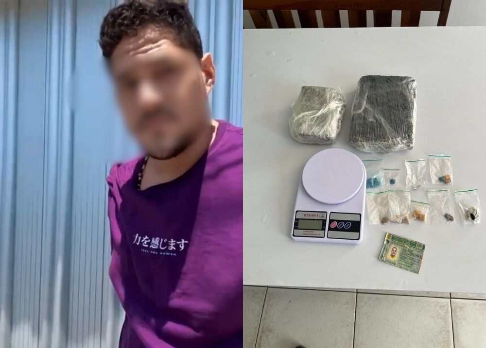 Homem é preso com drogas sintéticas e 'super maconha' na zona Norte de Teresina