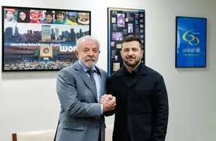 Lula encontra Zelensky e diz que não há "saída militar" para guerra (Foto: Ricardo Stuckert/PR) Lula encontra Zelensky e diz que não há "saída militar" para guerra (Foto: Ricardo Stuckert/PR)