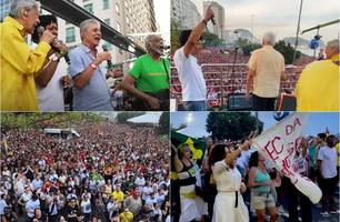 Manifestação da esquerda (Foto: Reprodução) Manifestação da esquerda (Foto: Reprodução)