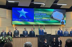 Ministro do TCU recebe Título de Cidadania Piauiense em sessão solene na Alepi (Foto: Heitor Carvalho/Conecta Piauí) Ministro do TCU recebe Título de Cidadania Piauiense em sessão solene na Alepi (Foto: Heitor Carvalho/Conecta Piauí)