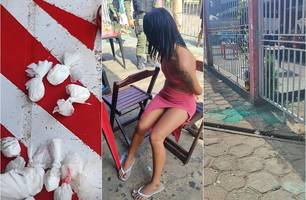 Mulher é presa com invólucros de cocaína em conveniência na zona Sul de Teresina (Foto: Reprodução) Mulher é presa com invólucros de cocaína em conveniência na zona Sul de Teresina (Foto: Reprodução)