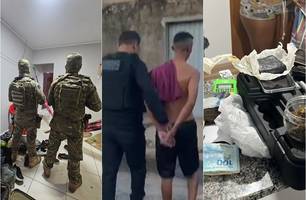 Operação prende filho de líder do Bonde dos 40 em Teresina (Foto: Reprodução) Operação prende filho de líder do Bonde dos 40 em Teresina (Foto: Reprodução)