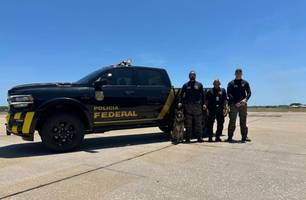 PF e Polícia Penal realizam fiscalização no Aeroporto de Teresina (Foto: Reprodução)