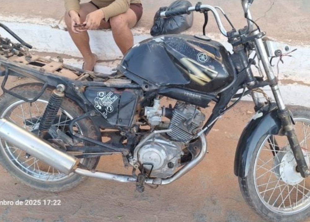 PM de Marcolândia prende homem por agressão e destruição de motocicleta
