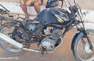 PM de Marcolândia prende homem por agressão e destruição de motocicleta (Foto: Reprodução)