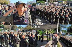 PM-PI reforça efetivo com mais de 600 novos policiais em Teresina (Foto: Conecta Piauí) PM-PI reforça efetivo com mais de 600 novos policiais em Teresina (Foto: Conecta Piauí)