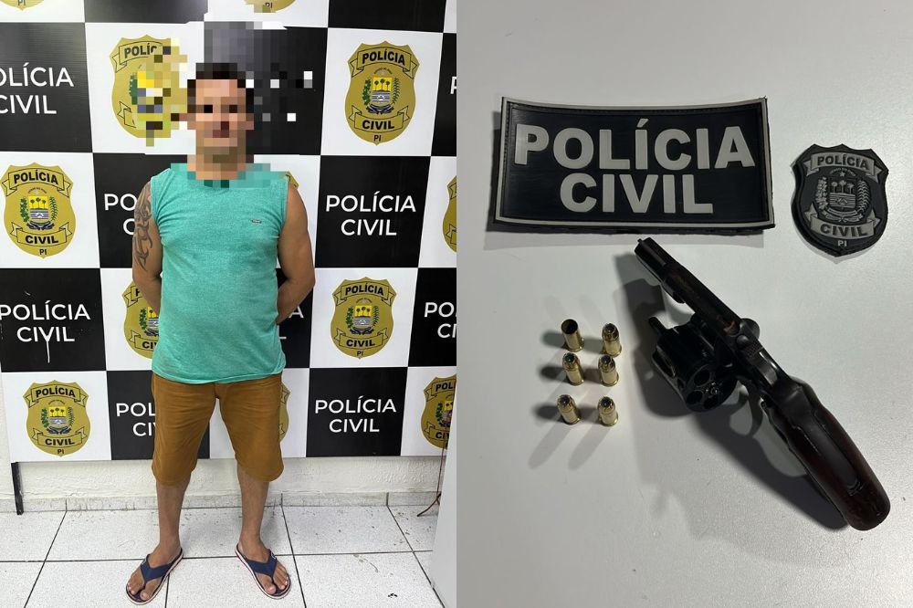 Polícia Civil prende homem com revólver ilegal em bar na zona Leste de Teresina