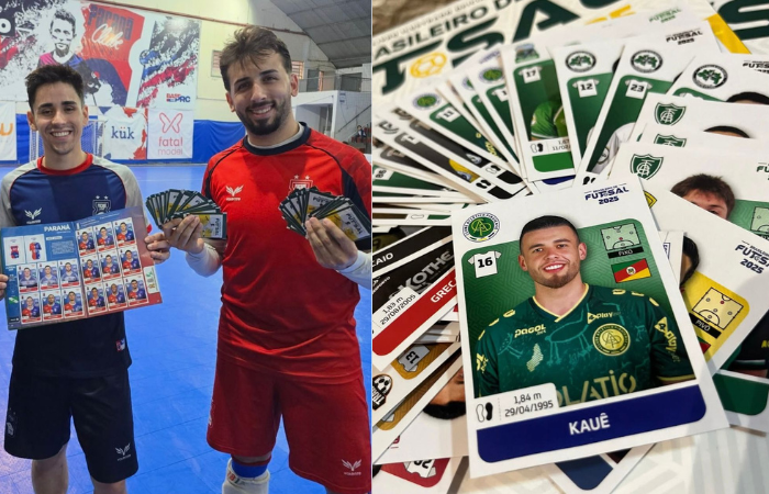 Primeiro álbum de figurinhas do Brasileiro de Futsal empolga torcedores