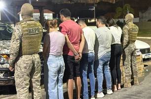 Quadrilha especializada no furto a shoppings e supermercados é presa em Teresina (Foto: Divulgação/BEPI)