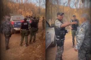 Sargento da PM passa 9 horas perdido em mata durante operação em Nazária (Foto: Repórter 12/Conecta Piauí) Sargento da PM passa 9 horas perdido em mata durante operação em Nazária (Foto: Repórter 12/Conecta Piauí)