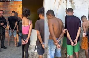 Seis suspeitos de envolvimento na morte de vigilante são presos em Floriano (Foto: Divulgação/DRACO) Seis suspeitos de envolvimento na morte de vigilante são presos em Floriano (Foto: Divulgação/DRACO)