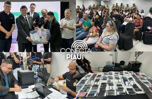 SSP-PI realiza a entrega 167 celulares recuperados em Teresina (Foto: Conecta Piauí) SSP-PI realiza a entrega 167 celulares recuperados em Teresina (Foto: Conecta Piauí)