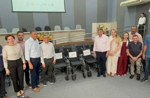 Wellington Dias entrega equipamentos de órtese e prótese para municípios do Piauí (Foto: Conecta Piauí) Wellington Dias entrega equipamentos de órtese e prótese para municípios do Piauí (Foto: Conecta Piauí)