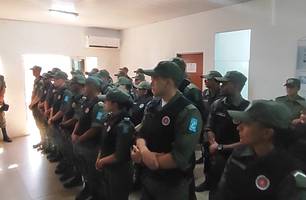Zona Sul de Teresina recebe reforço de 48 policiais militares no 17º BPM (Foto: Repórter 12/Conecta Piauí) Zona Sul de Teresina recebe reforço de 48 policiais militares no 17º BPM (Foto: Repórter 12/Conecta Piauí)